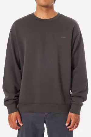 KATIN EMBROIDERED CREWNECK - BLACK WASH