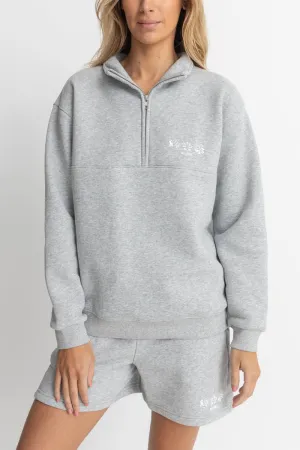 Rhythm Pacifica 1/ 4 Zip Fleece - GREY